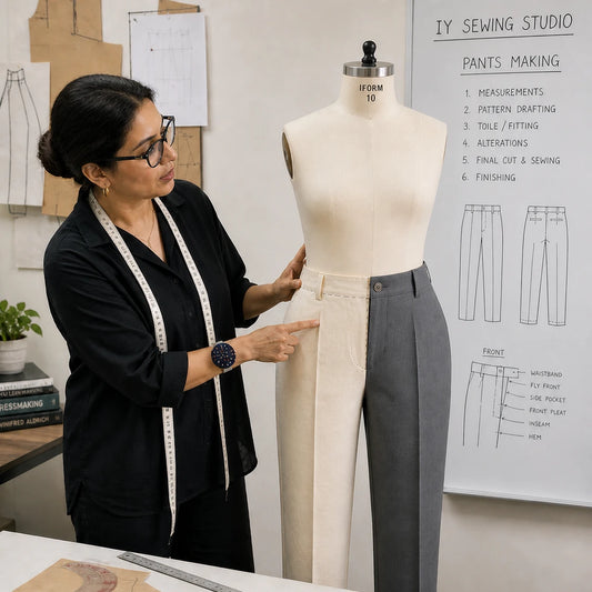 IY Sewing Studio Pants Pattern Drafting & Construction Class